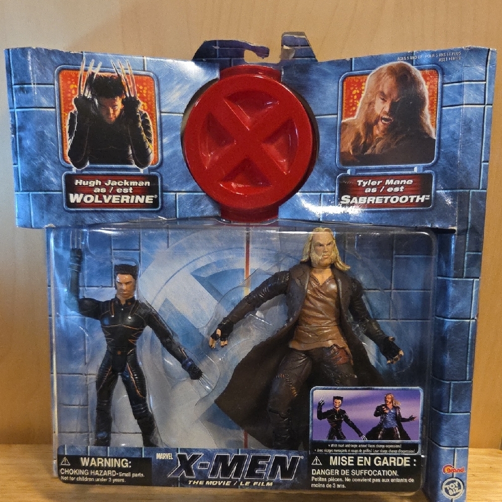 X-Men The Movie - Wolverine vs Sabretooth - ToyBiz Action Figure Set